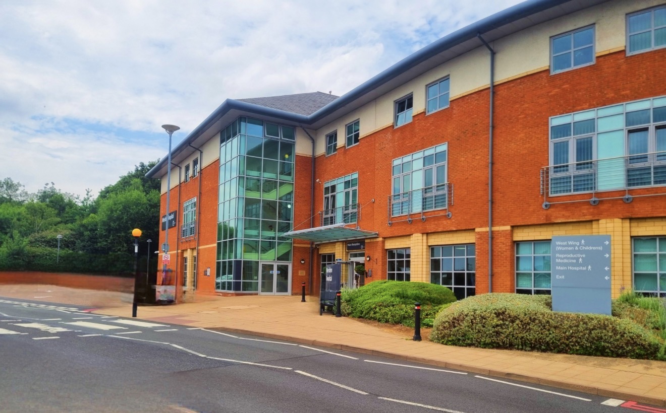 Meriden Hospital building exterior in Coventry